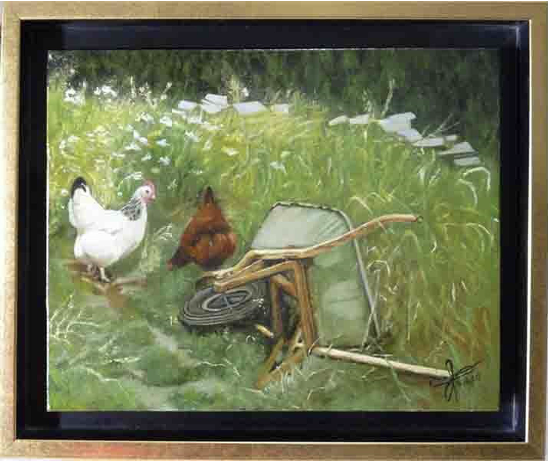 Tableau LA BROUETTE DU JARDINIER